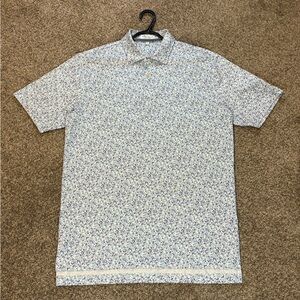 Peter Millar Summer Comfort Golf Polo Shirt Mens  Performance All Over Print M